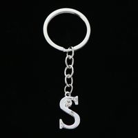 Simple Style Letter Stainless Steel Inlay Zircon Bag Pendant Keychain main image 2