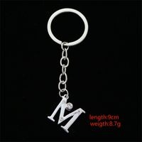 Simple Style Letter Stainless Steel Inlay Zircon Bag Pendant Keychain main image 6