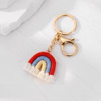 Casual Cute Simple Style Color Block Alloy Cotton Rope Keychain main image 6