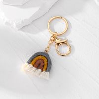 Casual Cute Simple Style Color Block Alloy Cotton Rope Keychain sku image 8