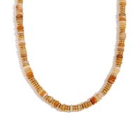 Rostfreier Stahl 18 Karat Vergoldet Dame Ferien Geometrisch Perlen Halskette sku image 10
