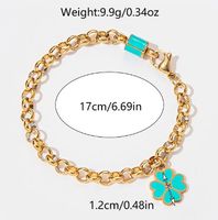 Vacation Geometric Flower 304 Stainless Steel Gold Plated Bracelets In Bulk main image 2