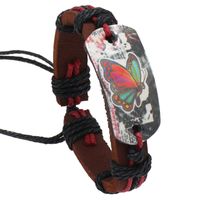 Leather Fashion Geometric Bracelet  (four-color Ropes Are Made) Nhpk1547-four-color Ropes Are Made sku image 4
