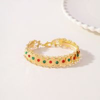 Copper 18K Gold Plated Classical Luxurious Classic Style Inlay Geometric Rhinestones Bracelets main image 4