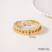 Copper 18K Gold Plated Classical Luxurious Classic Style Inlay Geometric Rhinestones Bracelets main image 2