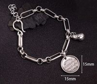 Cobre Hip Hop Letra Pulsera main image 2