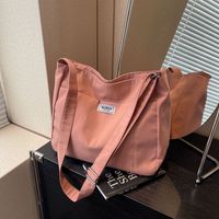 Women's Nylon Solid Color Classic Style Sewing Thread Square Zipper Tote Bag main image 4