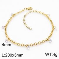 Acier Inoxydable Plaqué Or 18K De Base Couleur Unie Bracelets main image 6