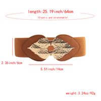 Simple Style Classic Style Solid Color Pu Leather Alloy Metal Button Women's Leather Belts main image 4