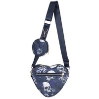 Women's Small Oxford Cloth Skull Streetwear Heart-shaped Zipper Bag Sets Crossbody Bag main image 5