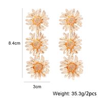 IG Style Exaggerated Flower Alloy Plating Women's Earrings Necklace main image 2
