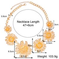 IG Style Exaggerated Flower Alloy Plating Women's Earrings Necklace main image 3