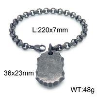 Strassenmode Quadrat Rostfreier Stahl Männer Armbänder main image 10