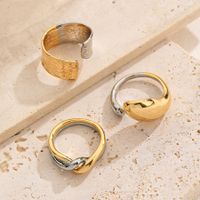 Wholesale Simple Style Classic Style Color Block Copper Plating 14K Gold Plated Silver Plated Rings main image 1
