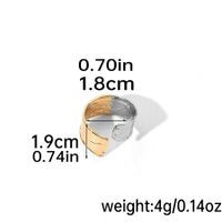 Wholesale Simple Style Classic Style Color Block Copper Plating 14K Gold Plated Silver Plated Rings sku image 1