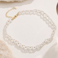 Elegant Klassisch Perle Künstlicher Kristall Kunstharz Perlen Frau Halskette main image 3