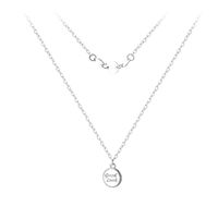 Sterling Silver Simple Style Classic Style Solid Color Plating Inlay Zircon Double Layer Necklaces main image 5