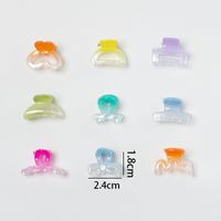 Women's Cute Colorful Plastic Hair Claws main image 2