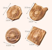 Simple Style Round Square Wood Jewelry Tray 1 Piece main image 2