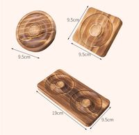 Simple Style Round Square Wood Jewelry Tray 1 Piece main image 3