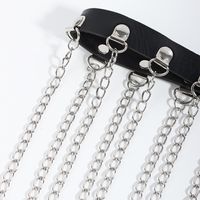 Simple Style Classic Style Solid Color Pu Leather Alloy Chain Women's Leather Belts main image 3