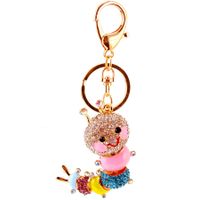 Cute Insect Alloy Plating Inlay Rhinestones Women's Bag Pendant Keychain main image 2
