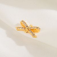 1 Piece 10.4*8.7 11.2*5.3 25.3 * Mm Hole 1~1.9mm Hole 2~2.9mm Copper Zircon 18K Gold Plated Bow Knot Polished Pendant main image 2