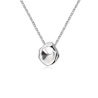 Sterling Silver Silver Plated Simple Style Classic Style Solid Color Plating Pendant Necklace main image 2