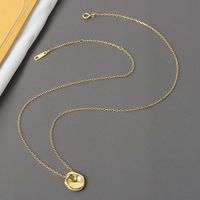 Sterling Silver Silver Plated Simple Style Classic Style Solid Color Plating Pendant Necklace main image 4