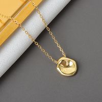 Sterling Silver Silver Plated Simple Style Classic Style Solid Color Plating Pendant Necklace sku image 3