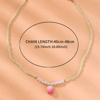 Casual Sweet Tulip Beaded Plating Women's Pendant Necklace main image 2