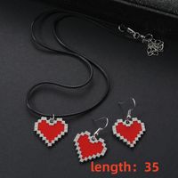 Cute Shiny Heart Shape Alloy Women's Jewelry Set main image 2