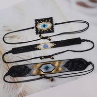 Hip-Hop Vintage Style Devil's Eye Glass Rope Knitting Unisex Drawstring Bracelets main image 6