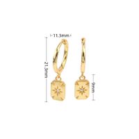 1 Paar Chinoiserie Einfacher Stil Stern Inlay Sterling Silber Juwel Tropfenohrringe sku image 2