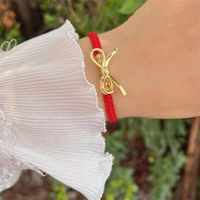 Simple Style Classic Style Bow Knot Nylon Shell Copper Plating 18K Gold Plated Women's Bracelets main image 9