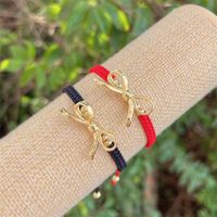 Simple Style Classic Style Bow Knot Nylon Shell Copper Plating 18K Gold Plated Women's Bracelets main image 7