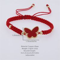 Simple Style Classic Style Butterfly Nylon Copper Plating 18K Gold Plated Women's Bracelets main image 2