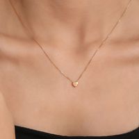 Simple Style Commute Heart Shape Copper Alloy Plating 24k Gold Plated Women's Necklace main image 4