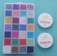 1 Set Hole Under 1mm Plastic Round Dots Beads sku image 1