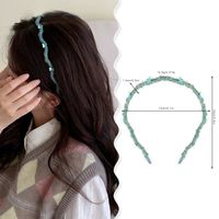Women's Sweet Simple Style Butterfly Plush Crystal Handmade Plush Crystal Hair Band main image video
