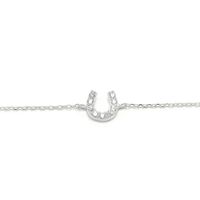 Einfacher Stil U-form Sterling Silber Überzug Inlay Künstlicher Diamant Armbänder sku image 2