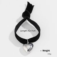 Cute Sweet Heart Shape CCB Elastic String Plating Women's Bracelets sku image 1