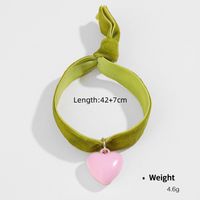 Cute Sweet Heart Shape CCB Elastic String Plating Women's Bracelets sku image 3