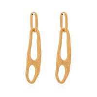1 Pair Simple Style Classic Style Irregular Patchwork Plating 304 Stainless Steel 18K Gold Plated Drop Earrings main image 6