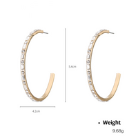 Simple Style Commute Geometric Zinc Alloy Plating Inlay Rhinestones Women's Earrings Necklace sku image 3