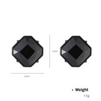 1 Pair Elegant Classical Geometric Plating Glass Copper Zinc Alloy Drop Earrings sku image 1
