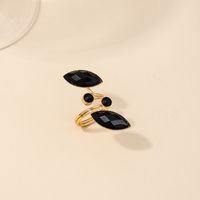 Basic Modern Style Classic Style Geometric Alloy Inlay Rhinestones Women's Open Rings main image 5