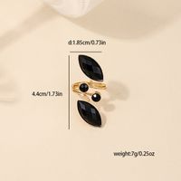 Basic Modern Style Classic Style Geometric Alloy Inlay Rhinestones Women's Open Rings main image 2