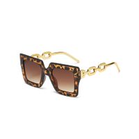 Glam Simple Style Color Block Pc Square Chain Full Frame Women's Sunglasses main image 9