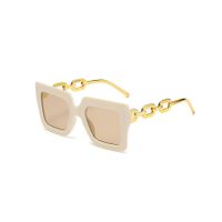 Glam Simple Style Color Block Pc Square Chain Full Frame Women's Sunglasses main image 8